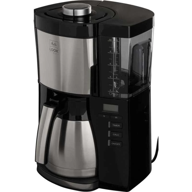 Cafetière filtre Melitta LOOKTherm Timer 1025 18 Noir Acier Noir Argent - MELITTA FRANCE