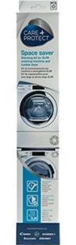CARE + PROTECT Kit de Superposition Machine à Laver et Sèche-linge, Dimensions SLIM, Universel pour Lave-Linge avec Profondeur 40-47 cm, compatible avec les sèche-linge Candy, Hoover