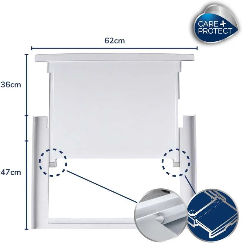 CARE+PROTECT - Kit de superposition universel pour lave-Linge (Profondeur 47 à 62 cm) - 35602563