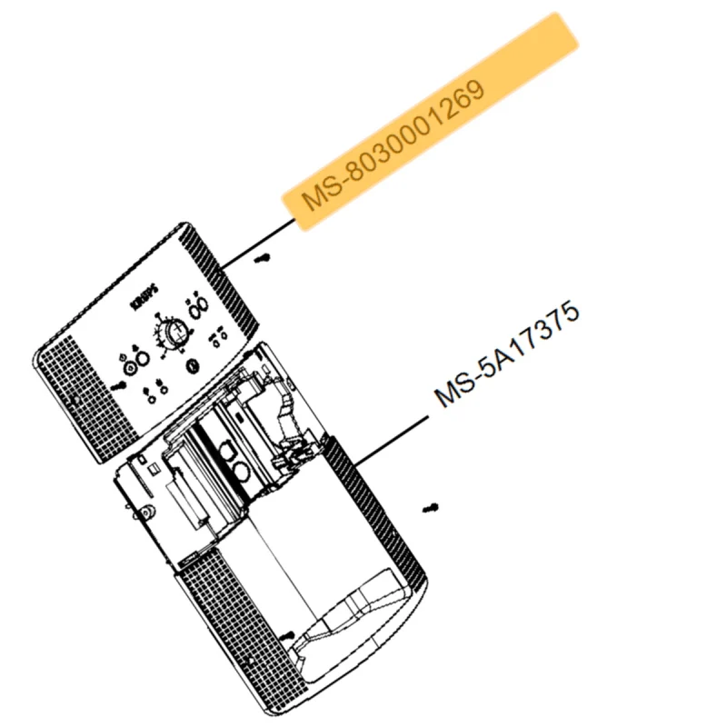 Carte électronique de commande (repère n°MS-8030001269) KRUPS MS-8030001269