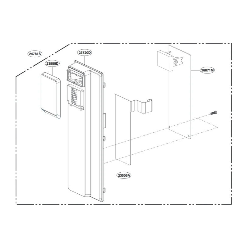 Carte électronique, module principal (repère 26871M) LG EBR80969684
