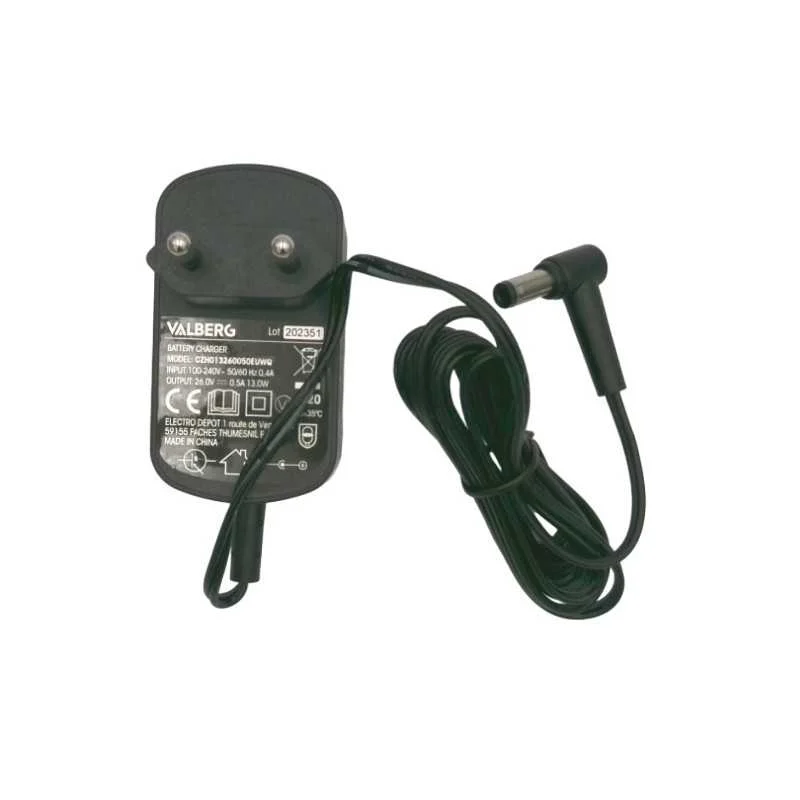 Chargeur d'alimentation 26V pour Aspirateur laveur FLOORWASHER FL3 / FL4 / FL5 / FL5.2 v2 VALBERG - PV58972420