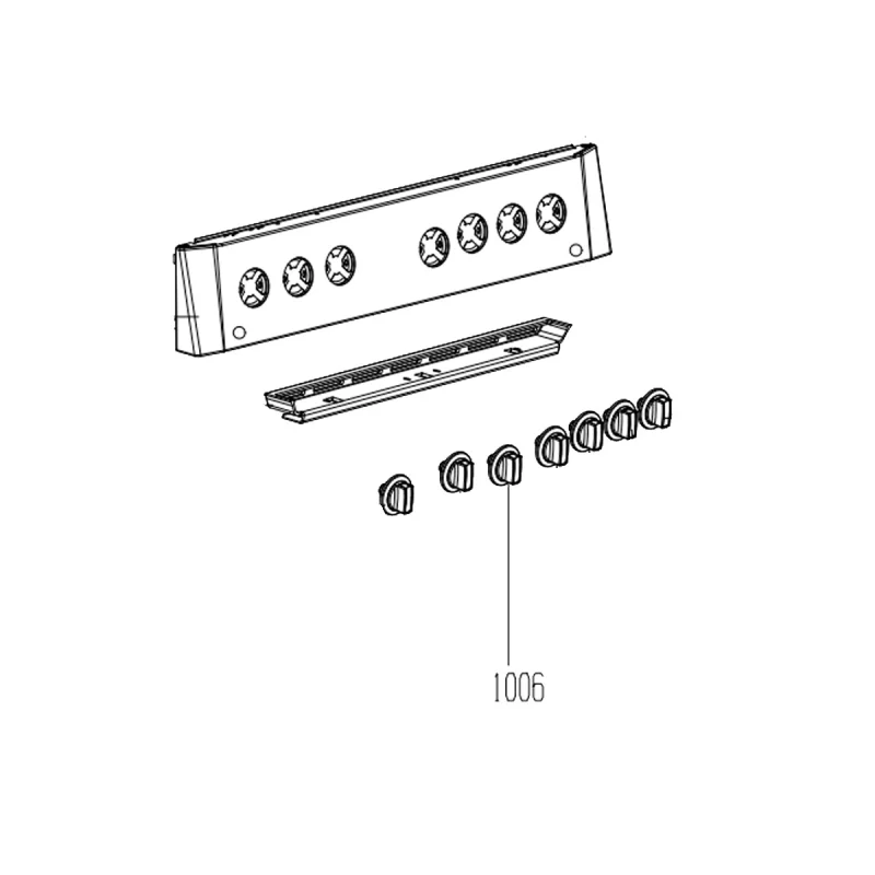Commutateur haut + manette (repère 1006) BEKO 250315621