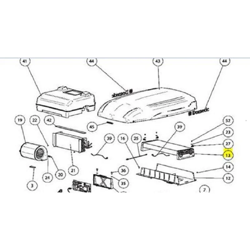 Condensateur de démarrage pour Climatiseur DOMETIC 3861900391