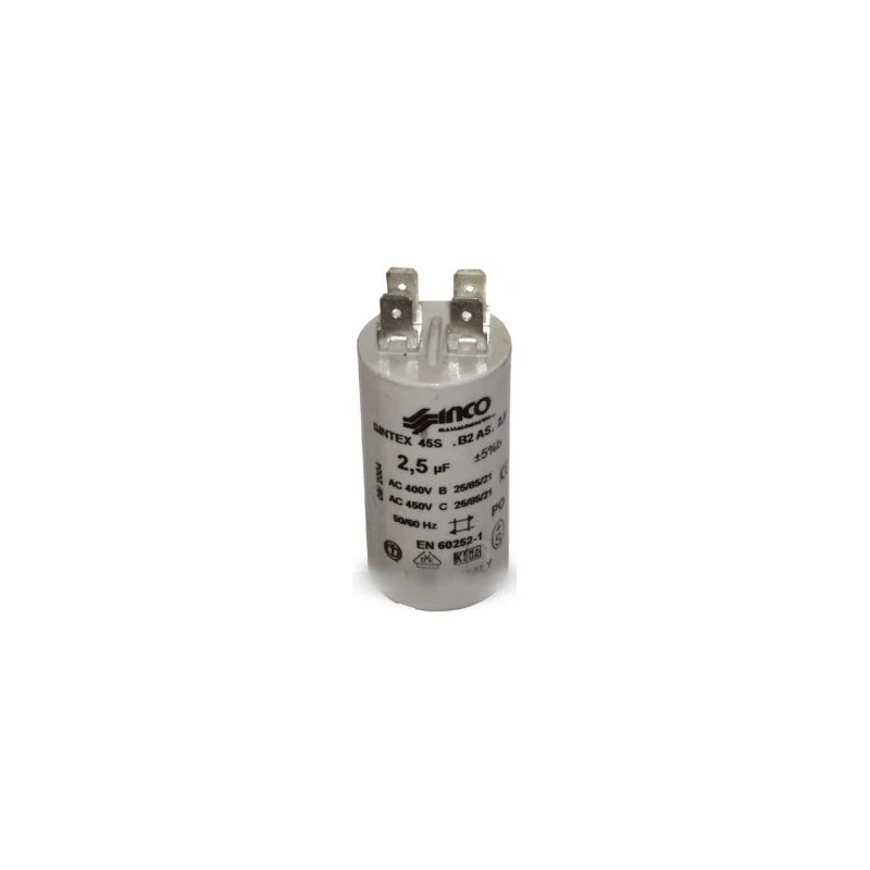 Condensateur fixation ecrou 2,5µf-450v pour Hotte Multi-marques 333604