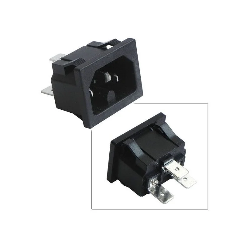 Connecteur 3 cosses male sur chassis pour Gaufrier LAGRANGE C072287