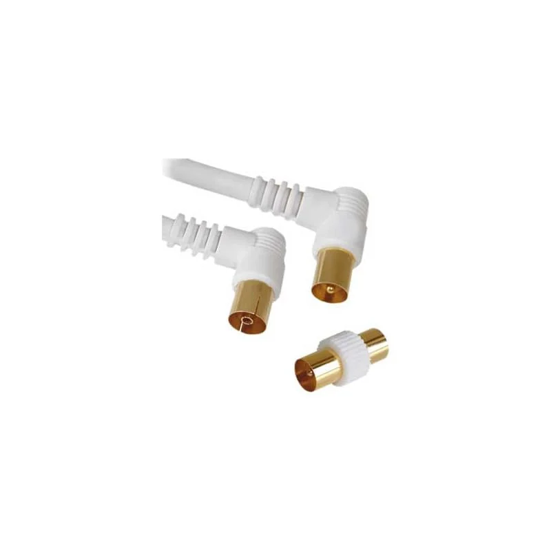 CORDON TV 9.52mm coudé à 90° M/F + ADAPTATeur 5M - Erard