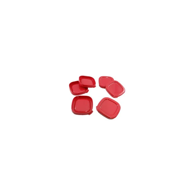 Lot de 6 couvercles rouge pour Yaourtière SEB SS-1530000653