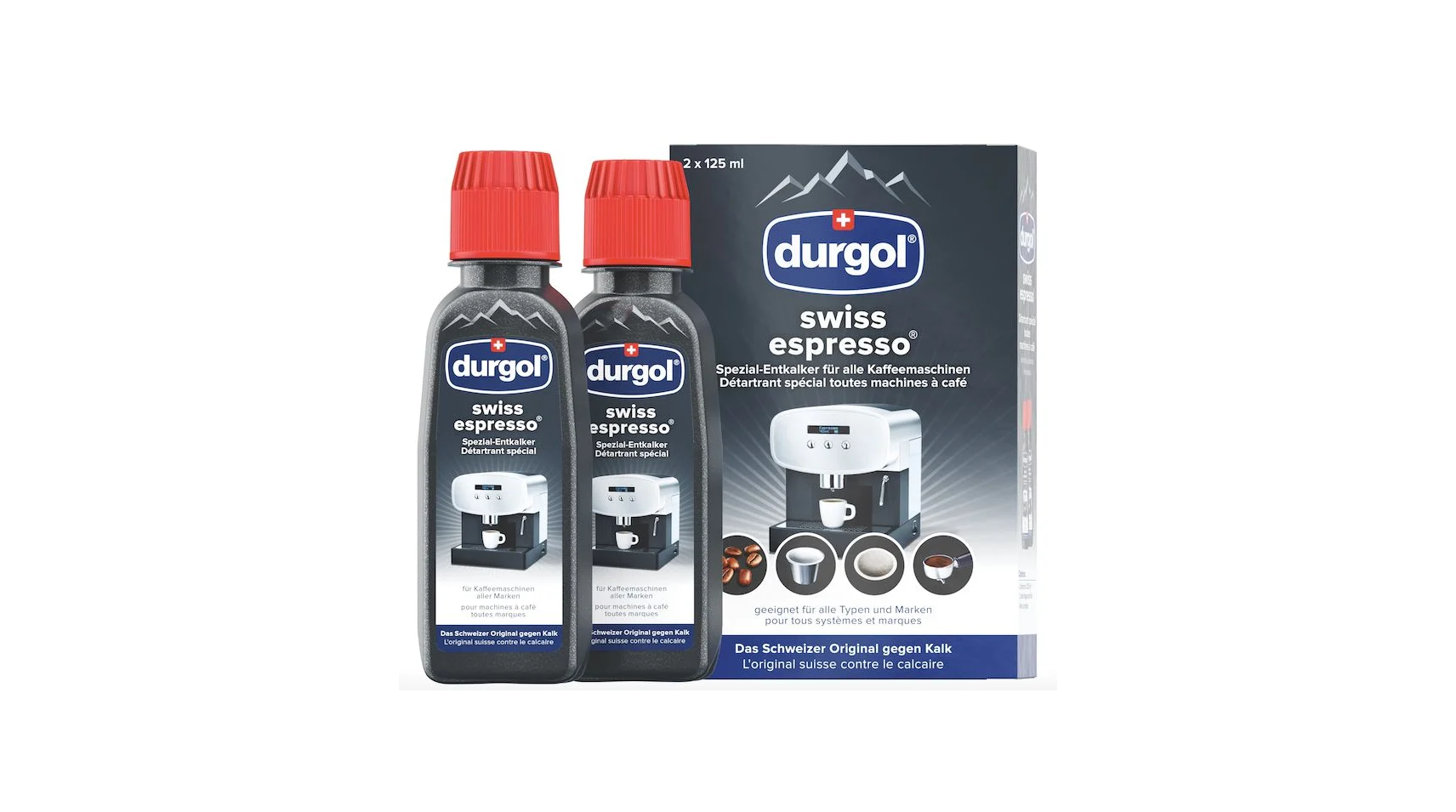 Détartrant cafetière Durgol Swiss Espresso 2X125ML - Promos