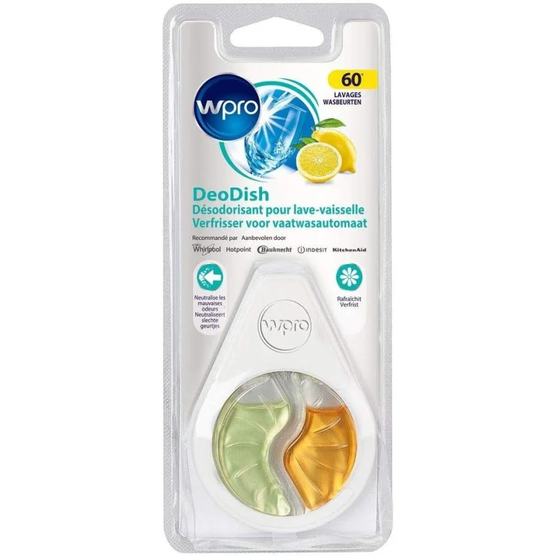 Désodorisant pour lave-vaisselle 2 en 1 (60 lavages), compatible Whirpool - 484000008894