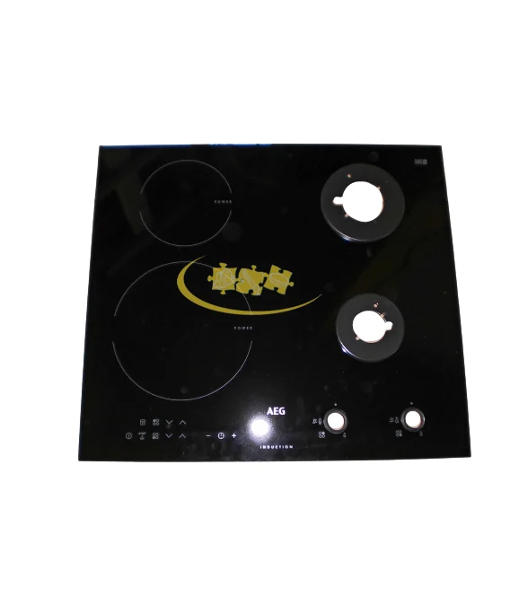 DESSUS EN VERRE DE TABLE A INDUCTION MIXTE - Electrolux Arthur-Martin Faure Aeg Lincoln Zanussi Zoppas chap
