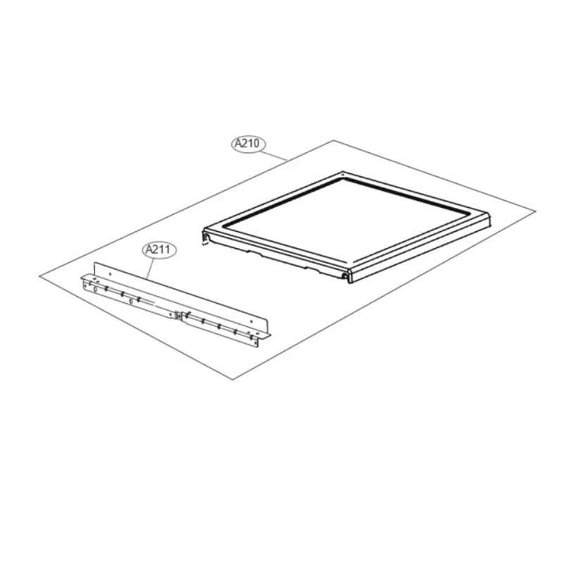 Dessus top (repère A210) LG AGU73708710