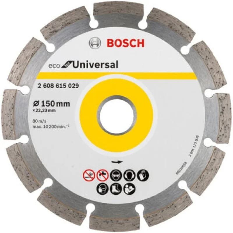 Disque à tronçonner diamanté Bosch 2608615029 150x22 23 mm - Bosch Outillages