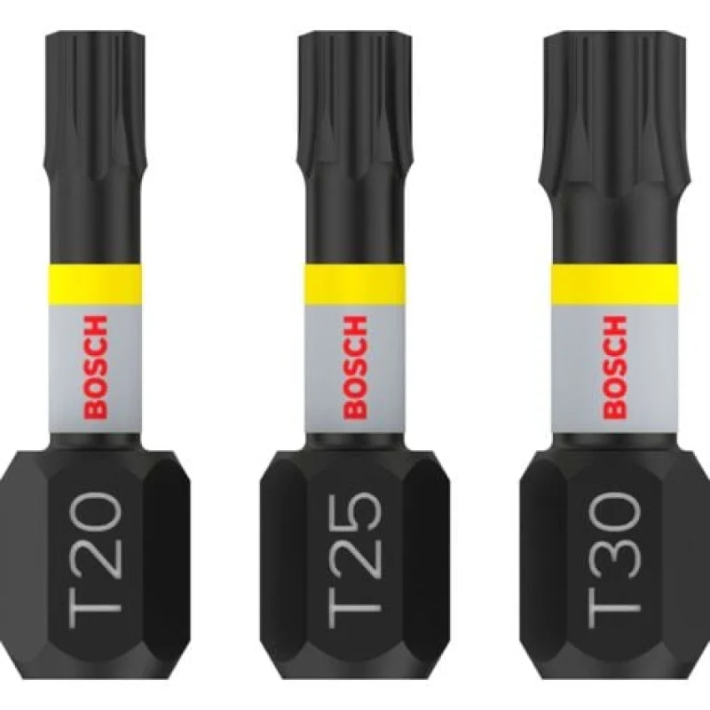Embout de vissage PRO Torx Impact Bit T20 T25 T30 25 mm 3 pces - 2608522479