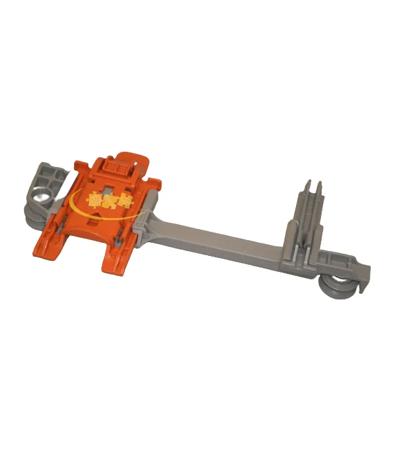 ENSEMBLE POIGNEE GAUCHE ORANGE REGLAGE PANIER SUPERIEUR AVEC ROULETTES C00534263 - Indesit Ariston Scholtès HotpointCreda Philco