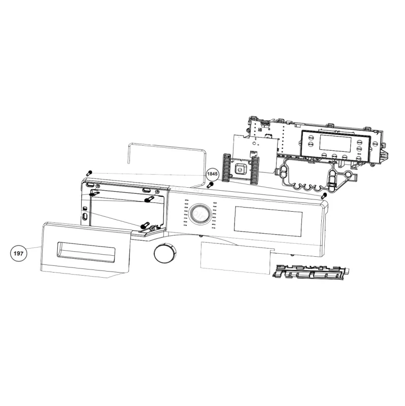 Façade tiroir (repère 197) BEKO 2420709958