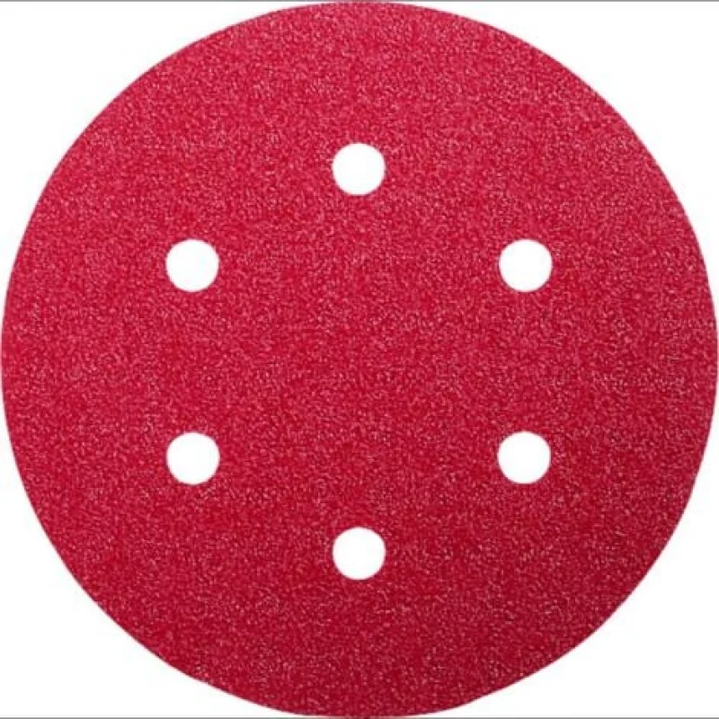 Feuille abrasive pour ponceuse excentrique avec bande auto-agrippante, perforé Bosch Outillages 2609256A31 Grain 80 (Ø
