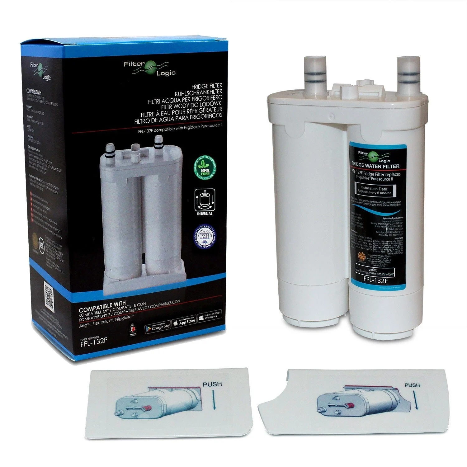 Filtre à eau Frigidaire 4055319455 par Filter Logic - WPRO