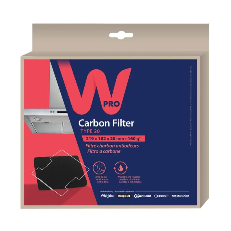 FILTRE CHARBON HOTTE TYPE 20 0030777 - WHIRLPOOL