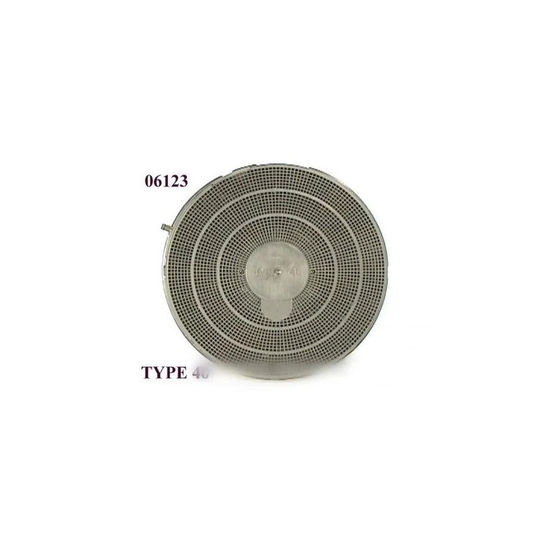 Filtre rond à charbon actif type 40 pour Hotte WHIRLPOOL 06123