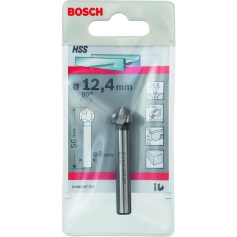 Fraise cylindrique conique : 124x56x8 BOSCH 2608597507 - Bosch Outillages