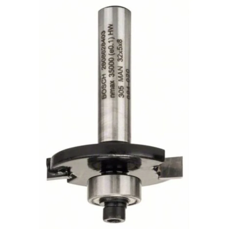 Fraise à rainurer pour charnières, 8 mm, D1 32 mm, L 5 mm, G 51 mm Bosch 2608628403 - Bosch Outillages