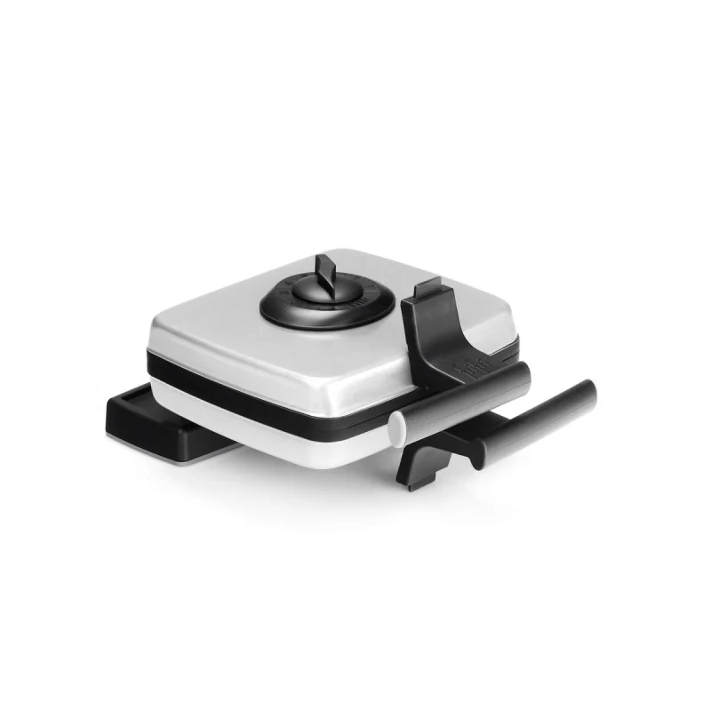 frifri Gaufrier Héritage Cool Touch 1200W - Plaques Amovibles Antiadhésives en Fonte d'Aluminium, Thermostat et Fonction Rotative pour Cuisson Uniforme - Gris