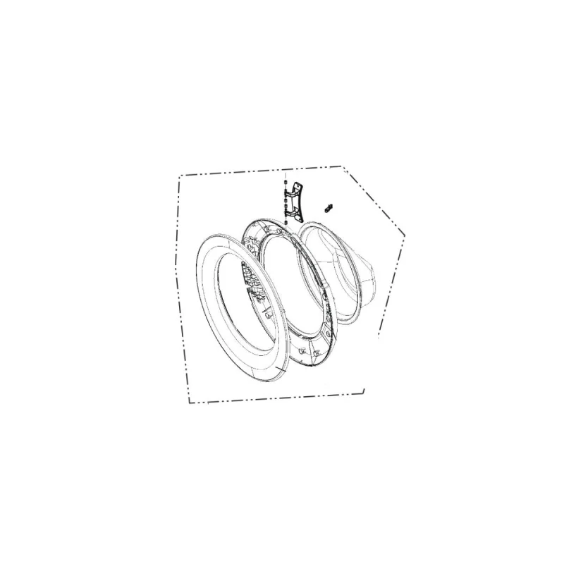 Hublot complet LG ADC76406415