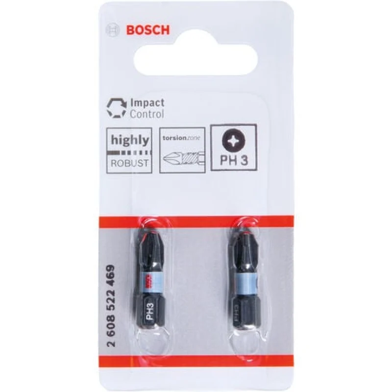 Impact Control PH3 Embouts 2 pièces BOSCH 2608522469 - Bosch Outillages