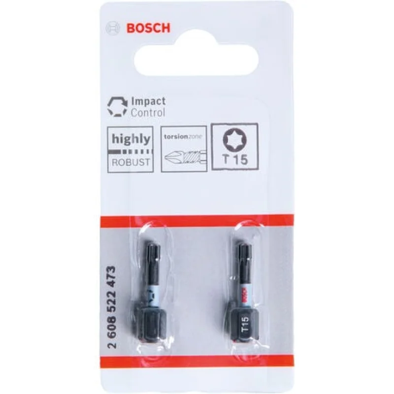 Impact Control T15 Embouts 2 pièces BOSCH 2608522473 - Bosch Outillages