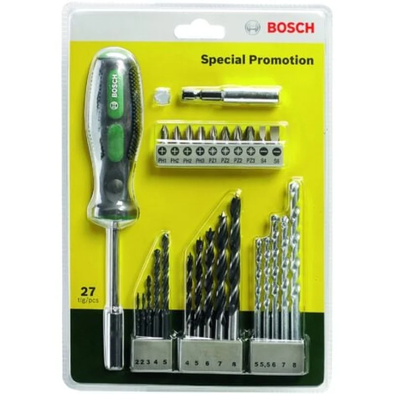 Jeu dembouts de perceuse et de tournevis (27 pièces) BOSCH 2607017201 - Bosch Outillages