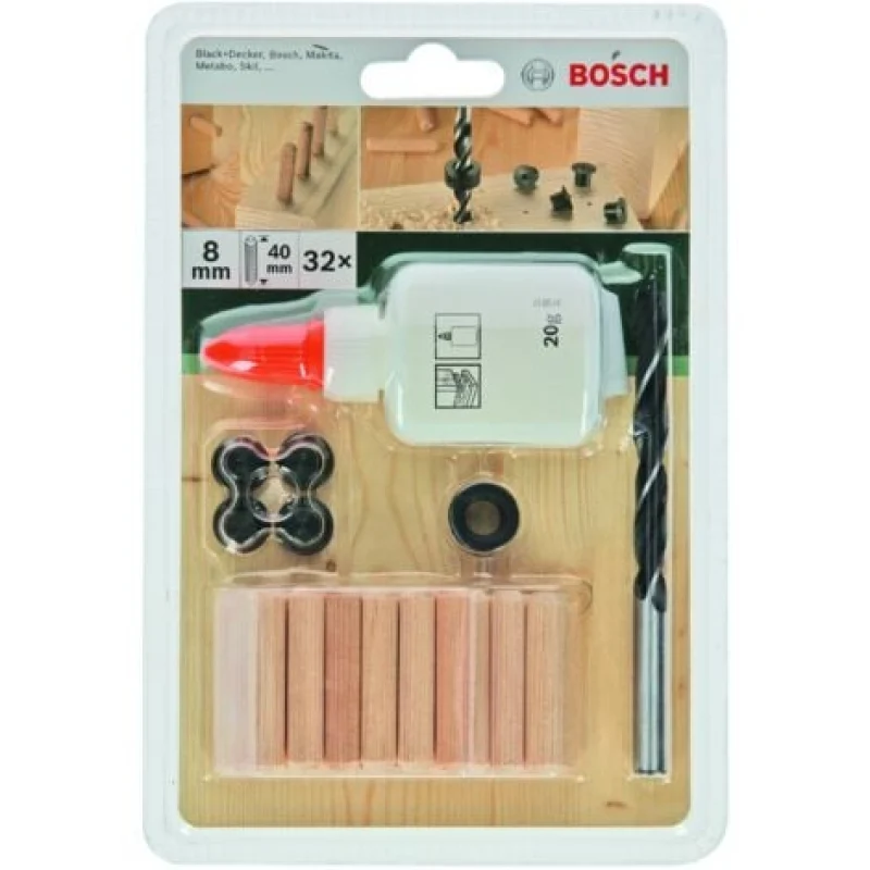 Jeu de 32 chevilles Ø 8 mm BOSCH 2609255306 - Bosch Outillages