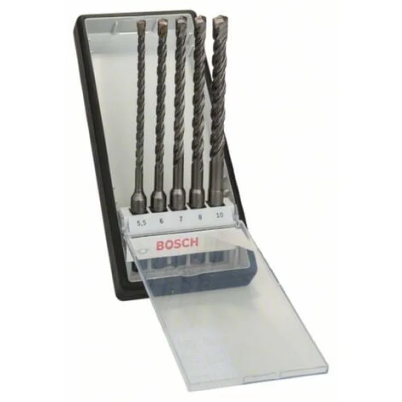 Jeu de forets pour marteau-perforateur 5 pièces SDS-Plus Bosch Outillages 2607019929 1 set