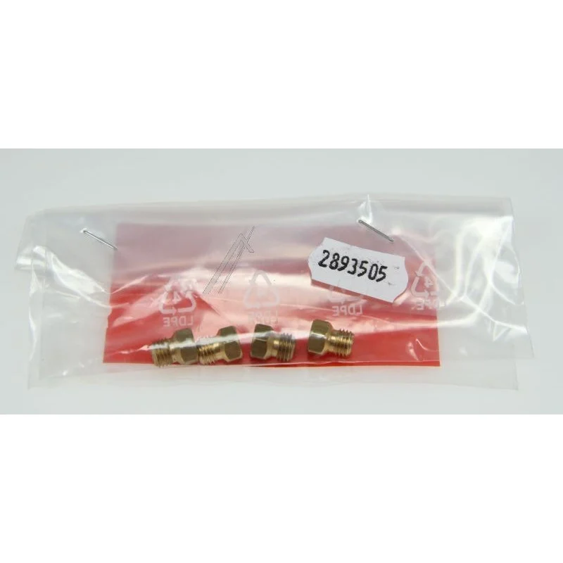 Jeu injecteurs gaz butane (x4 ) pour Cuisinière CONTINENTAL-EDISON 900235