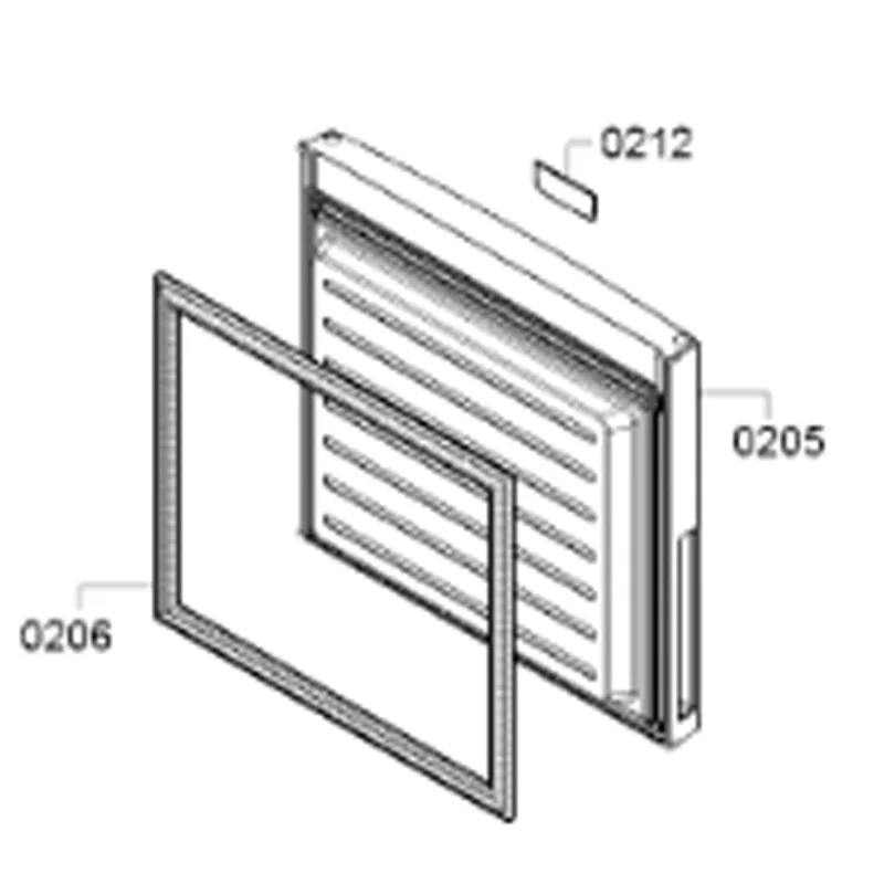 Joint de porte congélateur (repère 206) BOSCH 20001179 - BOSCH B/S/H
