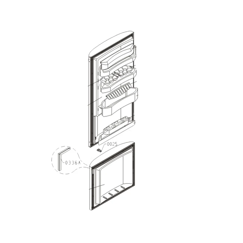Joint de porte (partie congélateur) repère 0336A GORENJE 406645