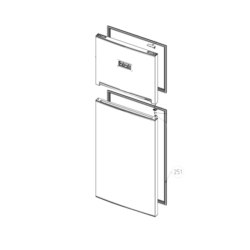 Joint de porte partie réfrigérateur (repère 251) BEKO 5913994200