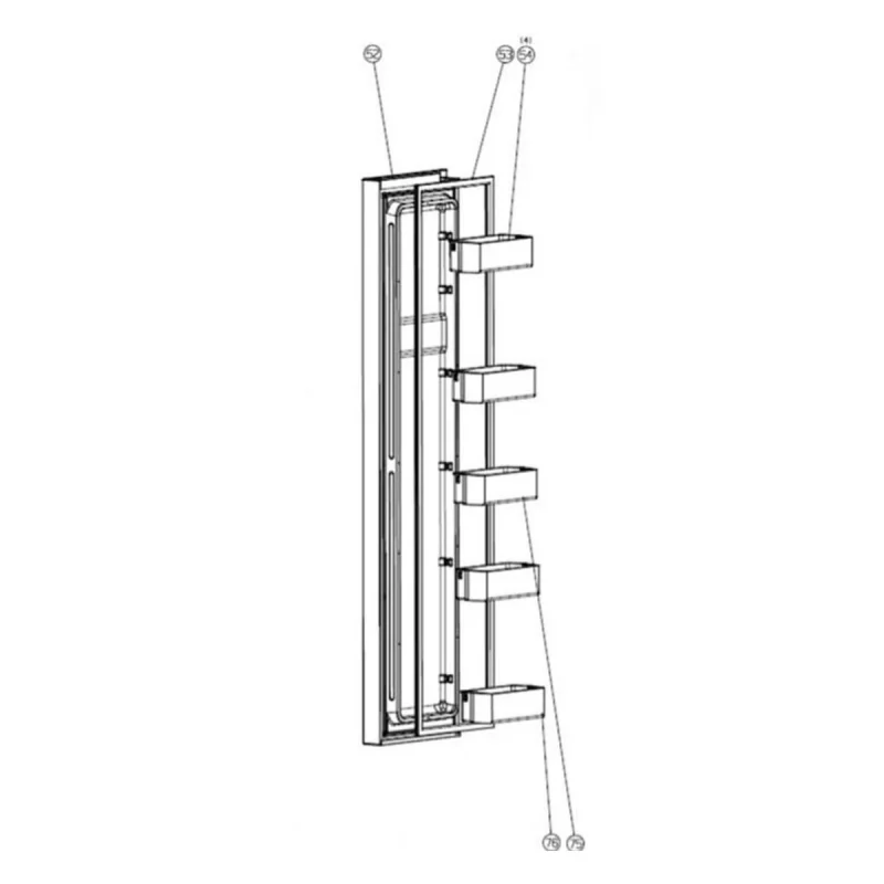 Joint de porte repère 53 (Partie congélateur) HISENSE HK1489206