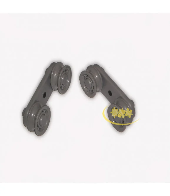 Kit de 2 roulettes de rail panier superieur de lave-vaisselle Beko 1752600400