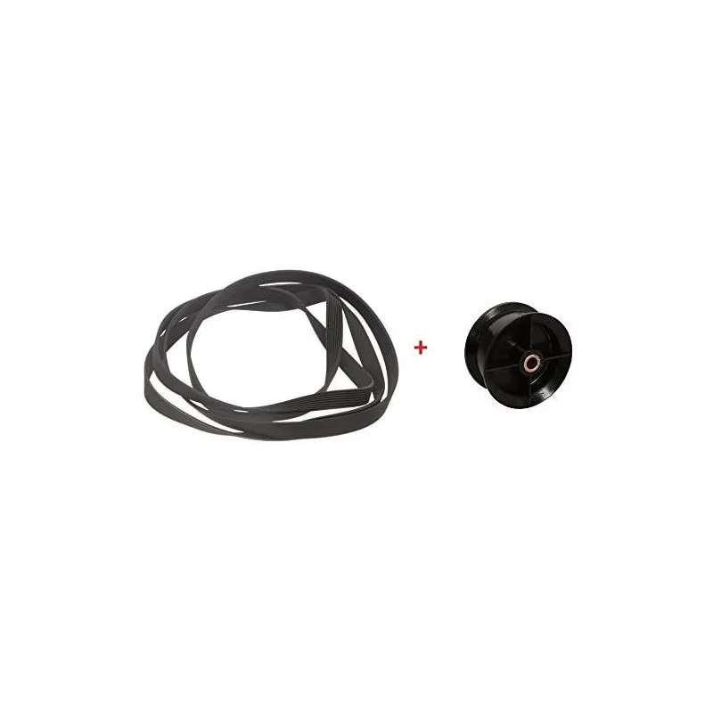 Galet tendeur et Courroie pour Sèche-Linge WHIRLPOOL C00297219+C00300793