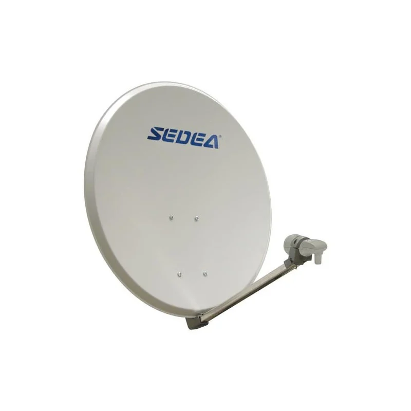 KIT PARABOLE ACIER TYPE 60CM + LNB pour reception terrestre & sat SEDEA