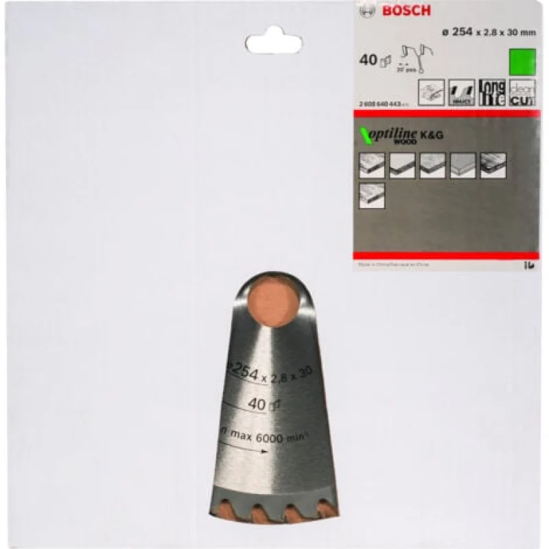 Lame de scie circulaire PRO Wood 254 x 2,8 x 30 mm Bosch - 2608640443