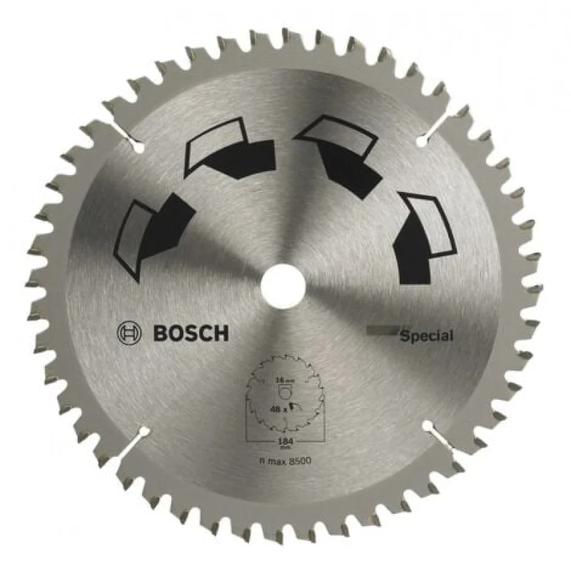 Lame de scie circulaire SPECIAL D 184 mm Diamètre 16 mm Z 48 BOSCH 2609256890 - Bosch Outillages