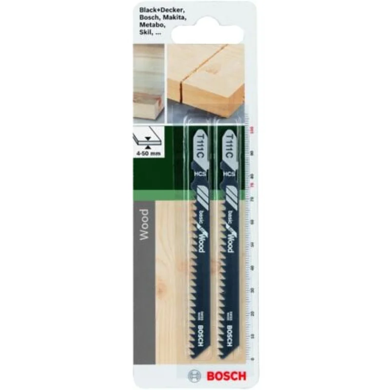 Lame de scie sauteuse HCS T 111 C Basic pour le bois BOSCH 2609256716 - Bosch Outillages