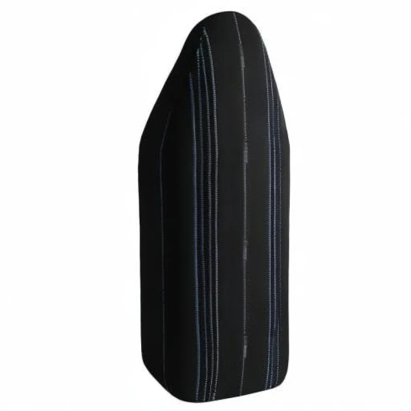 Laurastar Housse Universalcover noir, Housse Universelle pour Table à Repasser, 131cm x 55cm, 100% Coton, Lignes Graphiques, Repère de Pliage, Clip de Serrage