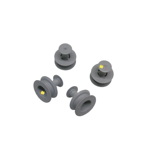 LOT DE 4 ROULETTES DE PANIER SUPERIEUR - Whirlpool Laden Ignis Baucknecht Radiola Philips