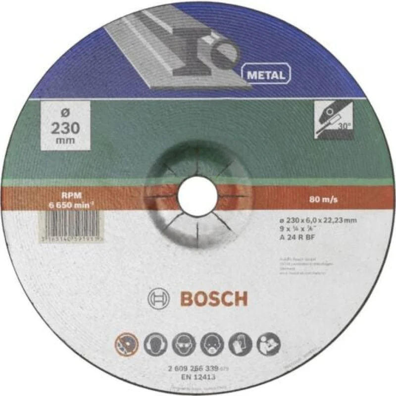 Meule à ébarber, à moyeu déporté, métal Bosch 2609256339 - Bosch Outillages