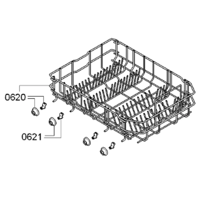 Panier inférieur BOSCH 00772836 - BOSCH B/S/H
