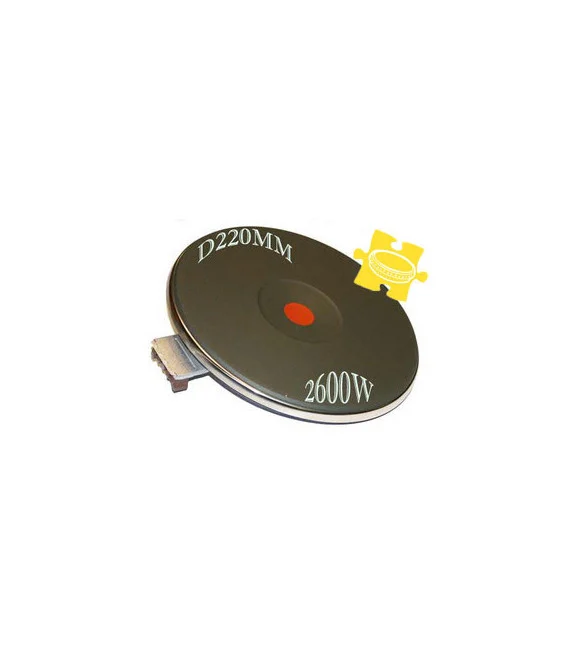 Plaque fonte 2600watts de 220mm 4 bornes a vis - Toutes marques