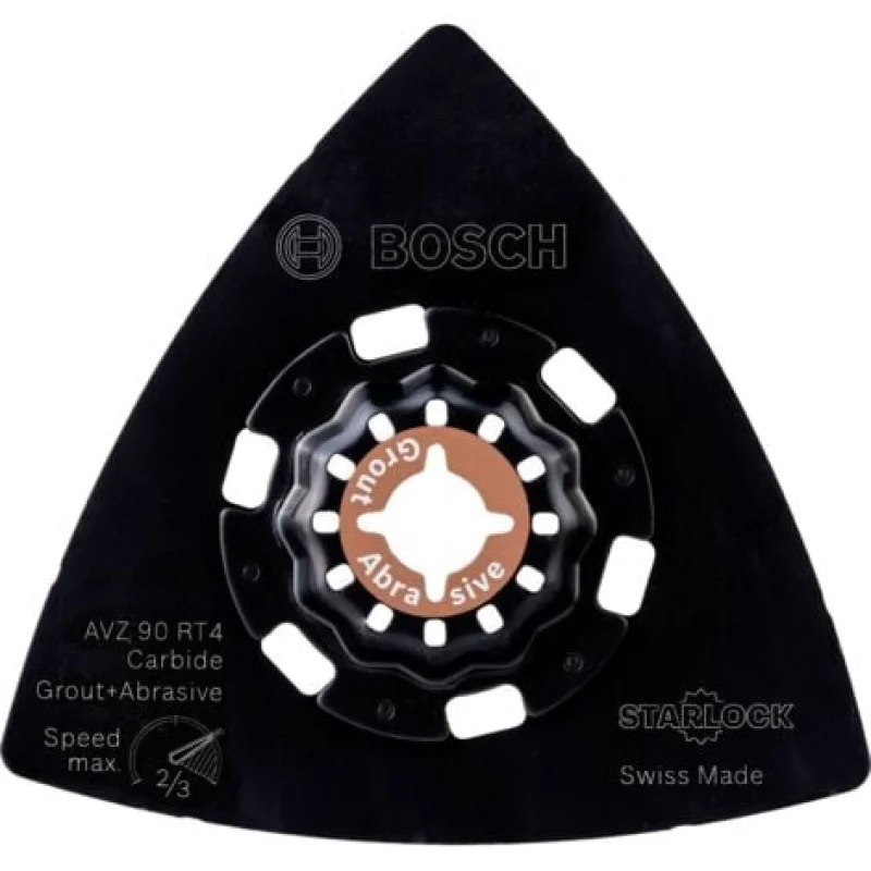 Plateau de ponçage carbure RIFF Bosch AVZ 90 RT4 90 mm Sanding Grit 4 - 2609256F02